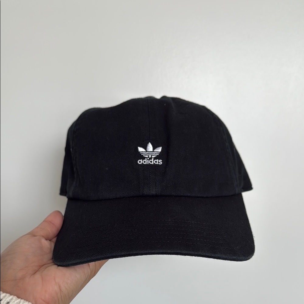 Adidas Black Trefoil Logo Hat